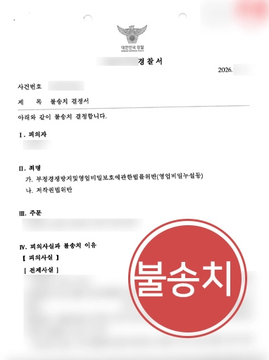저작권침해 | 저작권 침해로 고소당한 의뢰인, 불송치 이끈 변호사 전략