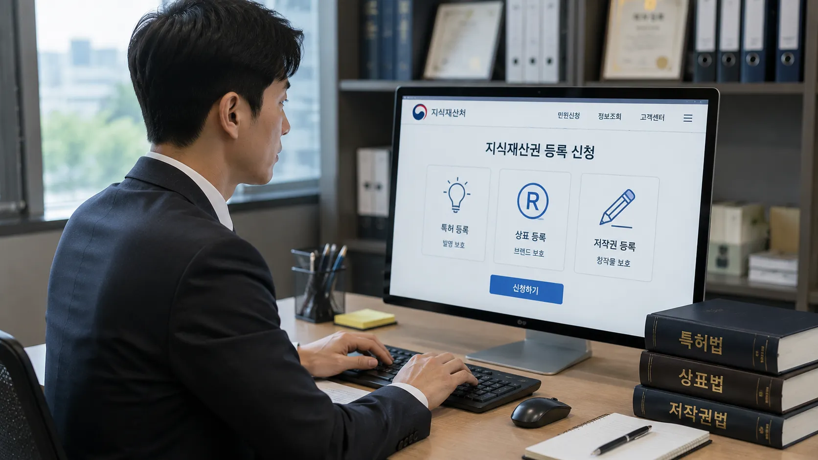 지적재산권 등록 방법 내용 확인하기